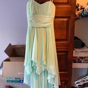 Strapless high low dress